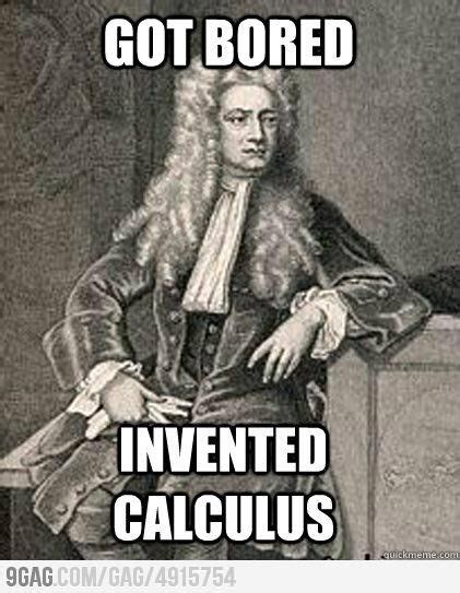 Overachieving Newton | Math humor, Science humor, Bones funny