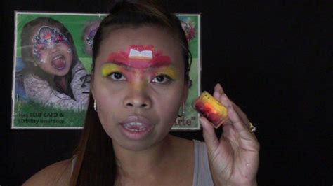 Lightning McQueen Cars Inspired Face painting tutorial - YouTube