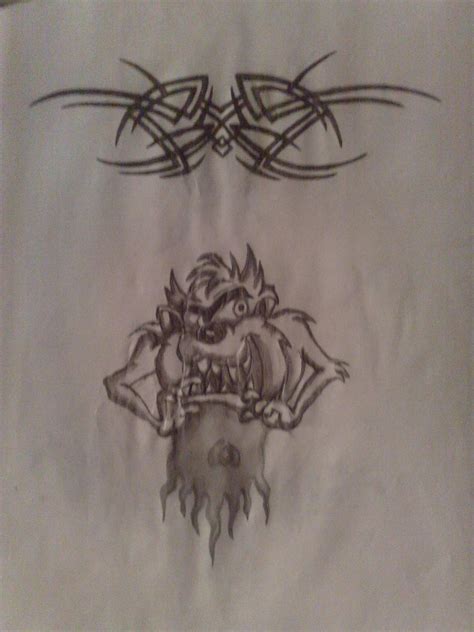 tasmanian devil tattoo by ervinlosonc on DeviantArt