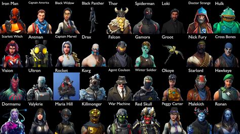 💥 Marvel Characters in Fortnite 💥 👉 Would you change any 👈 (revised) : FortNiteBR