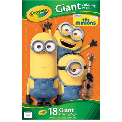 Crayola Giant Coloring Pages, Featuring Minions, 18 Pages - Walmart.com