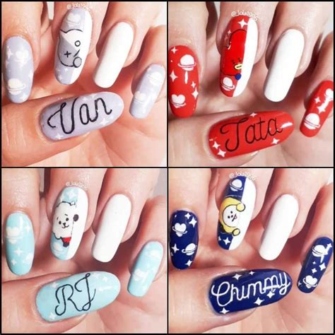 BTS inspired nail art | Wiki | ARMY's Amino