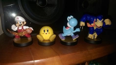 My Custom amiibo Team: Fire Mario, Keeby, My Wife's Yoshi, and Dankey ...