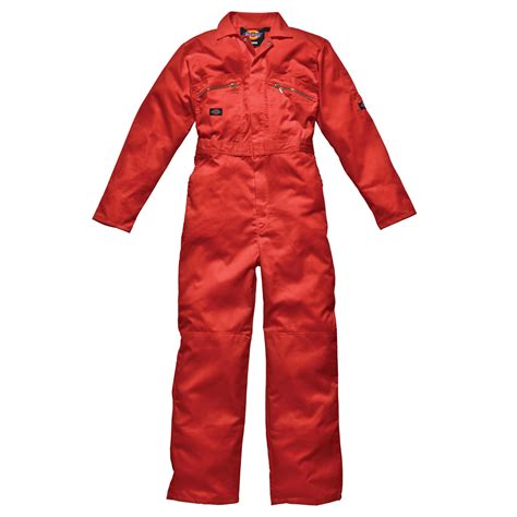 Dickies WD4839 Mens/Adult Redhawk Zip Front Work Overalls/Coverall/Boiler Suit | eBay