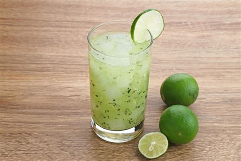 Es Timun Serut, a typical Indonesian drink made from shaved cucumber with syrup, lime and basil ...