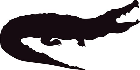 Clipart - Alligator Silhouette