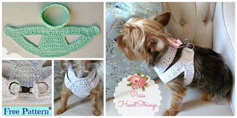 Crocheted Dog Harness - Free Pattern - DIY 4 EVER