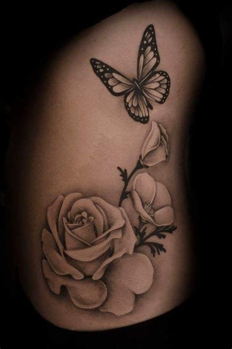 Pin by Tina Liscomb Oliver on Tats | White flower tattoos, Rose and ...