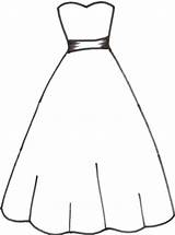Wedding Dress Coloring Pages Printable sketch template