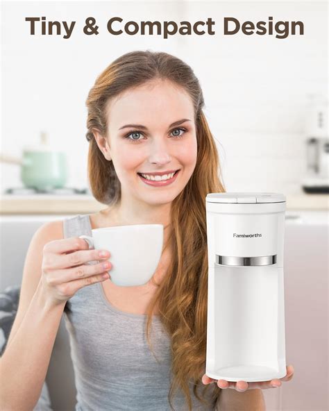 Snapklik.com : Famiworths Mini Coffee Maker Single Serve, Instant Coffee Maker One Cup For K Cup ...