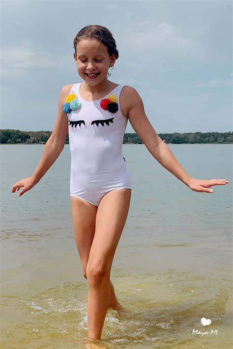 Unicorn swimsuit for girls summer pool party suit one piece | Etsy