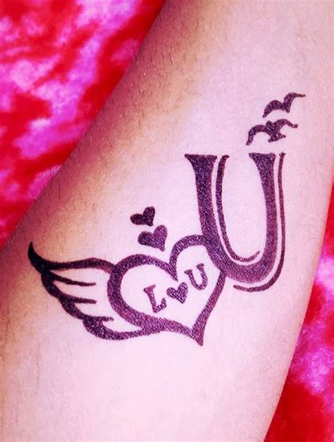 10 Amazing U Letter Tattoo Designs and Ideas | Body Art Guru