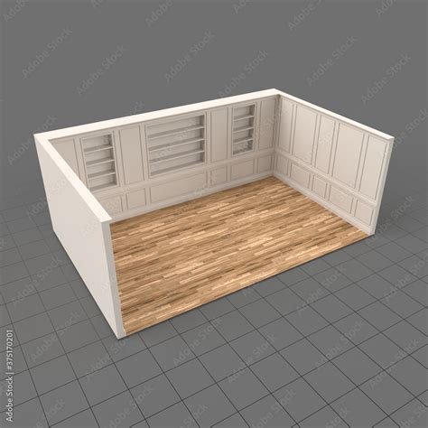 Floor plan 3 Stock 3D asset | Adobe Stock