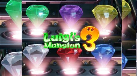 Luigi's Mansion 3 - All 90 Gems Showcase! - YouTube