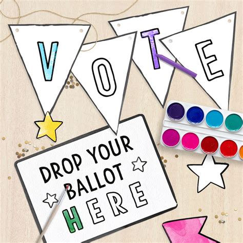 Free Printable Kids Voting Ballots for Mock Elections