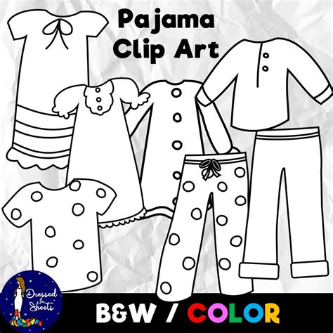 Pajama Clip Art - Made By Teachers