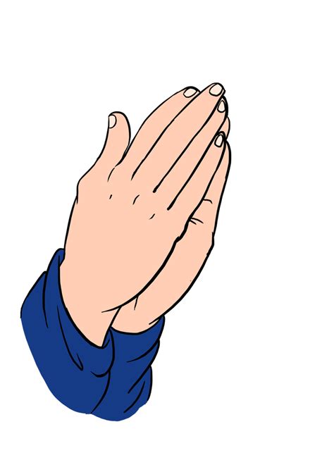 Download High Quality Praying Hands Clipart Blue Tran - vrogue.co