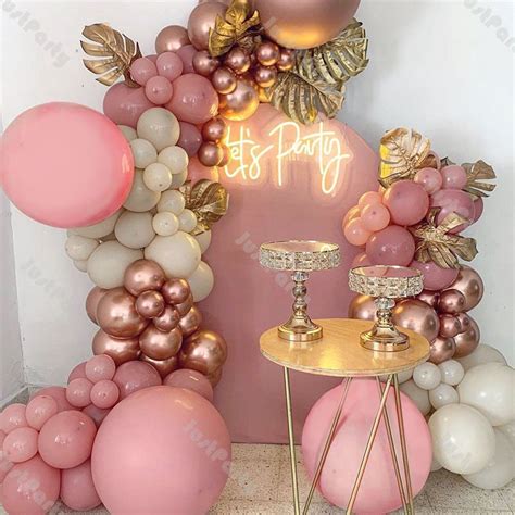 Pink And Gold Balloon Garland | ubicaciondepersonas.cdmx.gob.mx