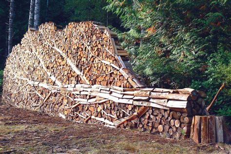 How to Stack Firewood | Outdoor, Land art, Garden art