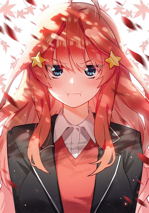 Wallpaper : anime girls, 5 toubun no Hanayome, Nakano Itsuki, long hair ...