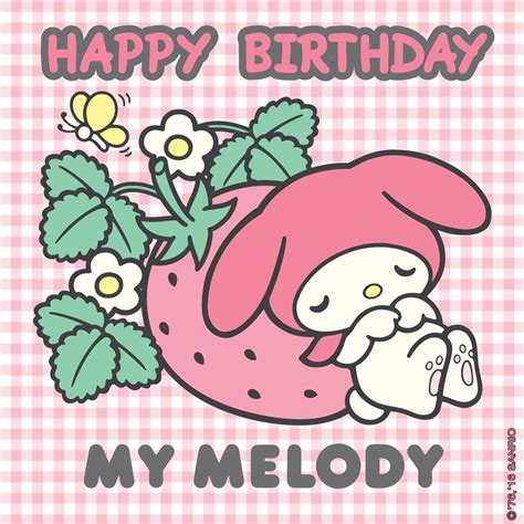 My Melody | Happy birthday me, Cute stickers, Hello kitty