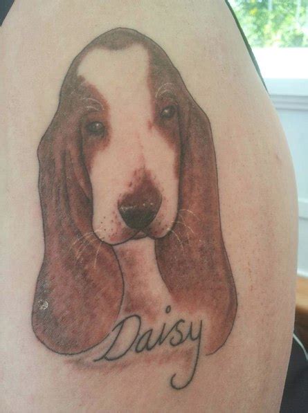 The 15 Coolest Basset Hound Tattoo Designs In The World