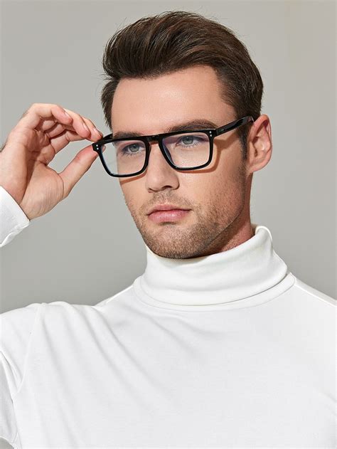 Men Square Frame Eyeglasses in 2023 | Mens glasses frames, Eyeglass frames for men, Square ...