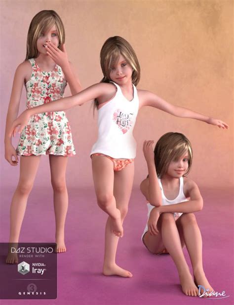 Adorbs Poses for Skyler and Genesis 3 Female(s) | 3D Models for Poser ...