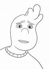 Una Imagen Fácil De Colorear Wade La Caricatura Elemental Gratis  sketch template