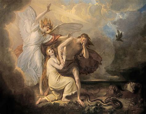 Benjamin West the Expulsion of Adam and Eve From the Garden of Eden 1791 Reproduction Digital ...