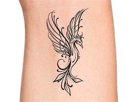 Phoenix Temporary Tattoo Still I Rise Phoenix - Etsy