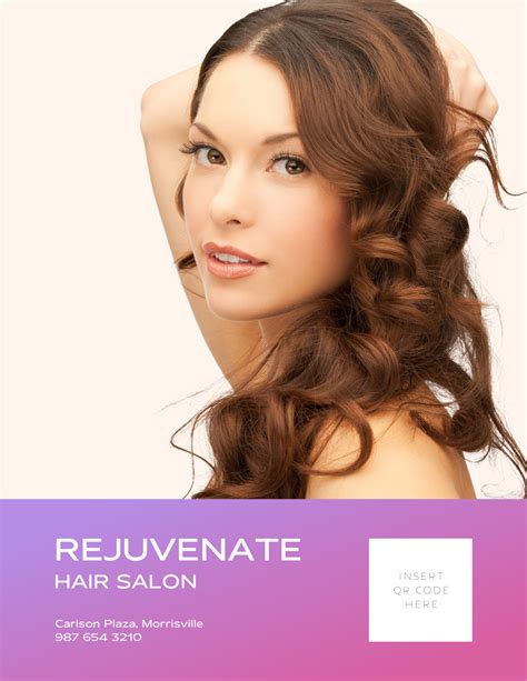 Flyer Hair Salon 12 customizable flyer template | Shutterstock