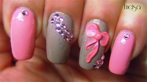 Easy 3D Bow Nail Art Technique | AmazingNailArt.org