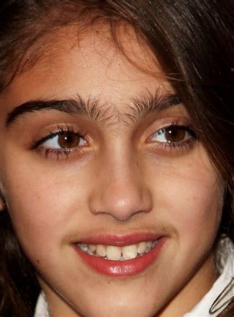 madonna's daughter, bad eyebrows, funny eyebrows, bad makeup, worst ...