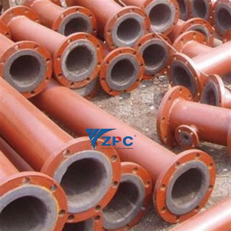 RBSiC (SiSiC) lining of metal pipe - China ZhongPeng Special Ceramics