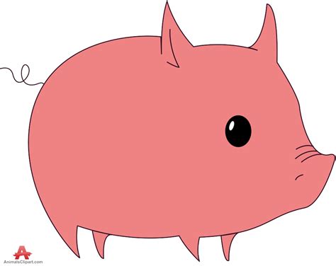 Bassoon Clipart Black And White Pig