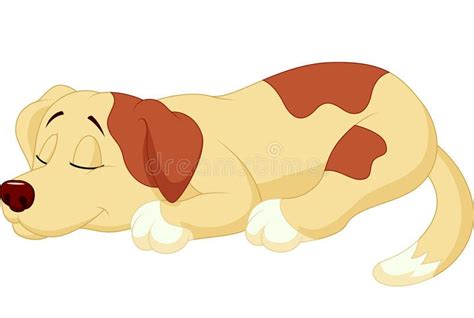 Cute dog cartoon sleeping. Illustration of Cute dog cartoon sleeping ...