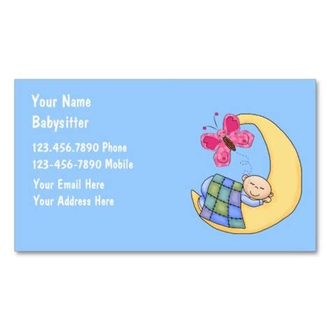 Babysitting Business Cards | Zazzle.com in 2021 | Colorful business ...