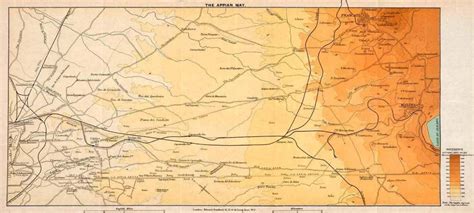 Appian way Rome map - Map of appian way Rome (Lazio - Italy)