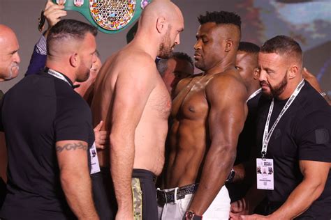 Photos: Tyson Fury vs. Francis Ngannou weigh-ins