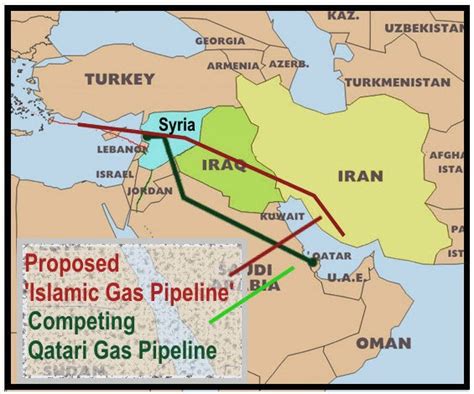 Iran Syria Qatar Gas Pipelines - Michiel Klinkhamer