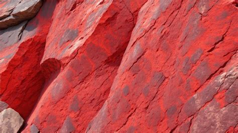 Premium AI Image | Dark red orange brown rock texture with cracks Stone granite background