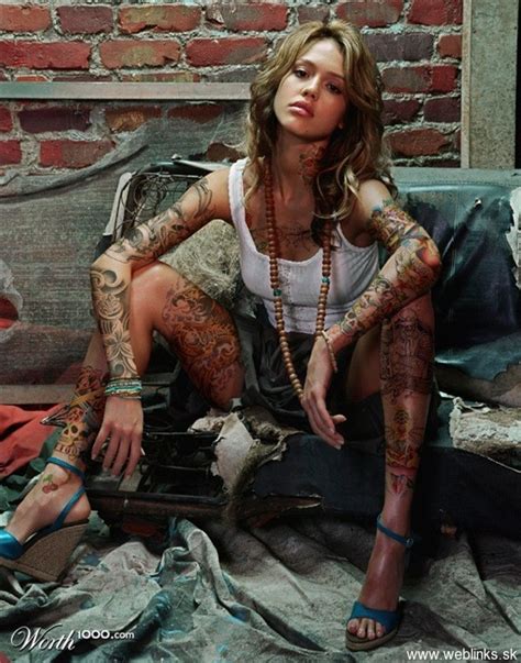 Jessica Alba Tattoos