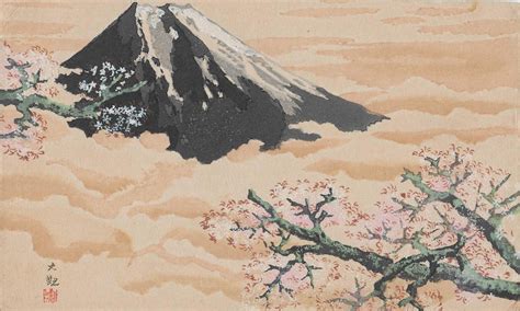 Yokoyama Taikan (1868-1958), Fuji and cherry blossoms, Museum of Fine ...