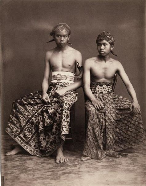 Two young men from Yogyakarta, 1890-1910, from "FIVE CENTURIES OF ...