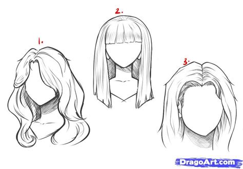 How To Draw Long Hair by Dawn | Drawing hair tutorial, How to draw hair, Cartoon drawings