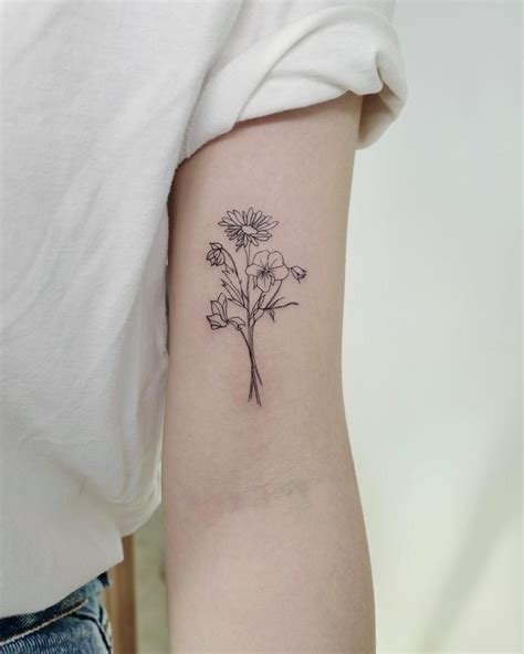 Aster Flower Tattoo Small | Best Flower Site