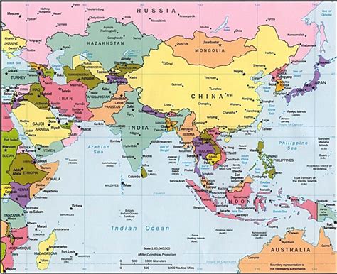 Asia Political Map Printable - Free Printable Maps