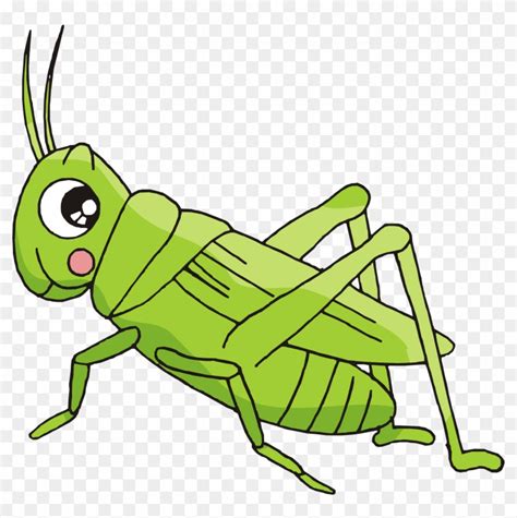 Cartoon Bush Crickets Insect - Crickets Cartoon - Free Transparent PNG ...