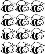 Bee Page For Coloring – Printable Pages FREE sketch template